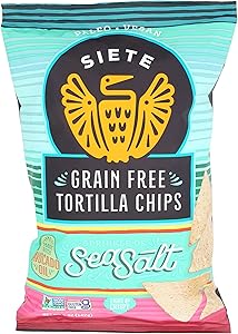 Siete Sea Salt Grain Free Tortilla Chips, 5 oz bags (1 PACK)