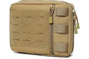 LEMUBEANE Tactical Molle Admin Pouch Multi-Purpose Laser-Cut Utility Pouch Modular EMT EDC Organizer Tool Pouch Bag