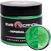 Eye Candy Pigments Premium Green Mica Powder - Imperial Jade (50gr) - for Epoxy, Resin, Soap, Paint, Woodworking, Acrylic Pouring, Bath Bombs, Fishing Lures - DIY Arts and Crafts Additive