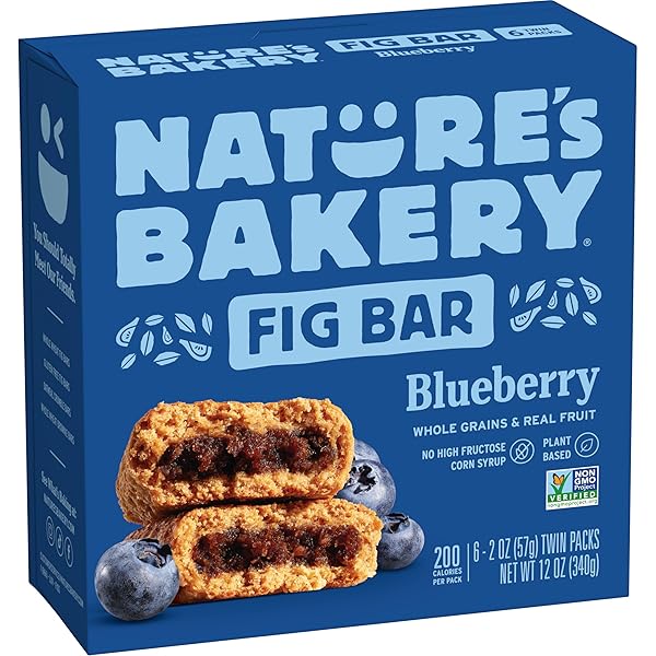 NATURE’S BAKERY BLUEBERRY FIG BARS, 2 OZ, 6...