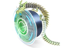 YOUSU Silk PLA 3D Printer Filament, Tri-Color Coextrusion PLA Filament 1.75mm,Shiny Silk Coextruded PLA,Silk Gold-Green-Black Three-Color Filament,1kg/2.2lbs