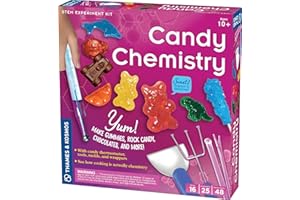 Thames & Kosmos Candy Chemistry | Science Kit | Rock Candy, Chocolates, Gummy Bears, Wintergreen Candies | 48 Page Full-Color Manual | Ages 10+ | Learn Chemistry, Have Fun | Cooking Science