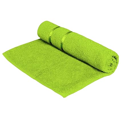 Story@Home 100% Cotton Soft Towel Single Piece, 450 GSM - 1 Full Size Bath Towel - Green