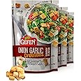Gefen Savory Onion Garlic Caesar Croutons 5.2oz (3 Pack) | Dairy Free, Perfect for Soups, Salads, Casseroles, and Your Frying Needs, Certified Kosher