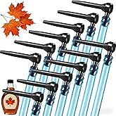 Maple Syrup Tapping Kit 12 Pack, Maple Syrup Taps Spile Kit - Include 12 Tube + 12 Tap, Food - Grade Plastic Spiles with Anti