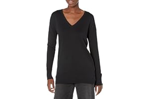 Amazon Essentials Women's Lightweight Long-Sleeve V-Neck Tunic Sweater (Available in Plus Size)