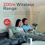 Honeywell Home DW915S Doorbell - Wired or Wireless, Halo Light, 200m view 3