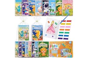 YUBAGOWU Coloring Books Party Favors for Kids - 24 Pack Mini Water Coloring Books Paint Sets for Kids,School Classrooms Stude