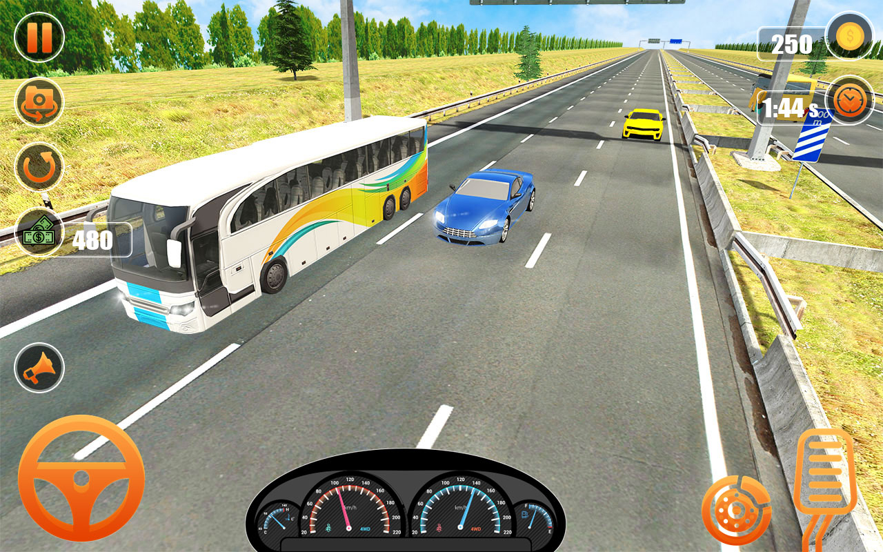 Coach Bus 3D Simulator City Public Bus Driving Game Tourist Bus Game