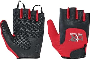 BTR BORN TO RACE Kids Wheelchair and Cycling Gloves – Fingerless Leather Palm Gloves for Boys and Girls – Durable Long Thumb Design for Mobility, Wheelchair, and Bike Riding
