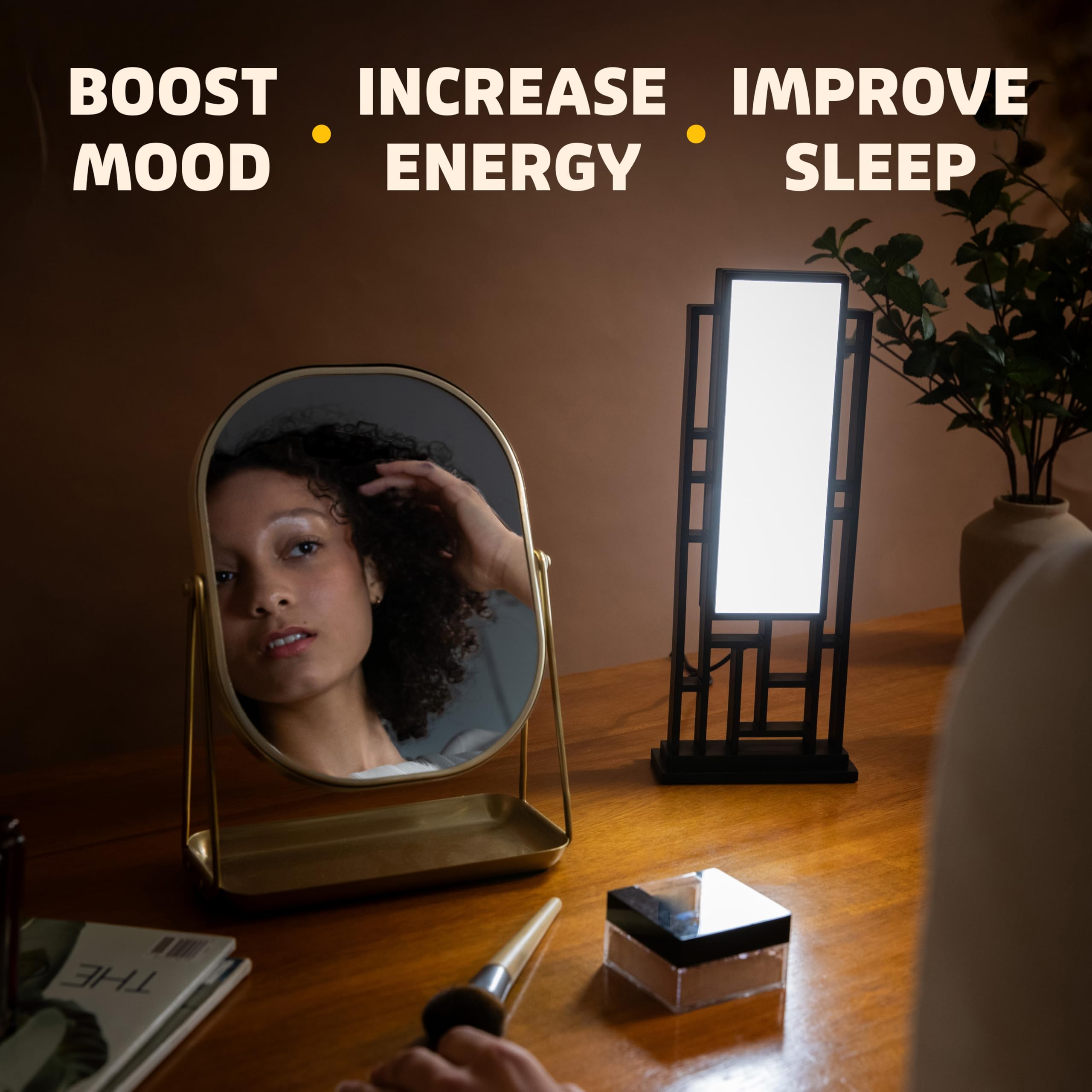 Circadian Optics Lattis Bright Light Therapy Desk Lamp | As Seen On Shark Tank | Ultra Powerful 10,000 LUX Brightness | 5500K Color Mimics Noon Day Sun | Improve Your Mood, Sleep, Energy & Focus