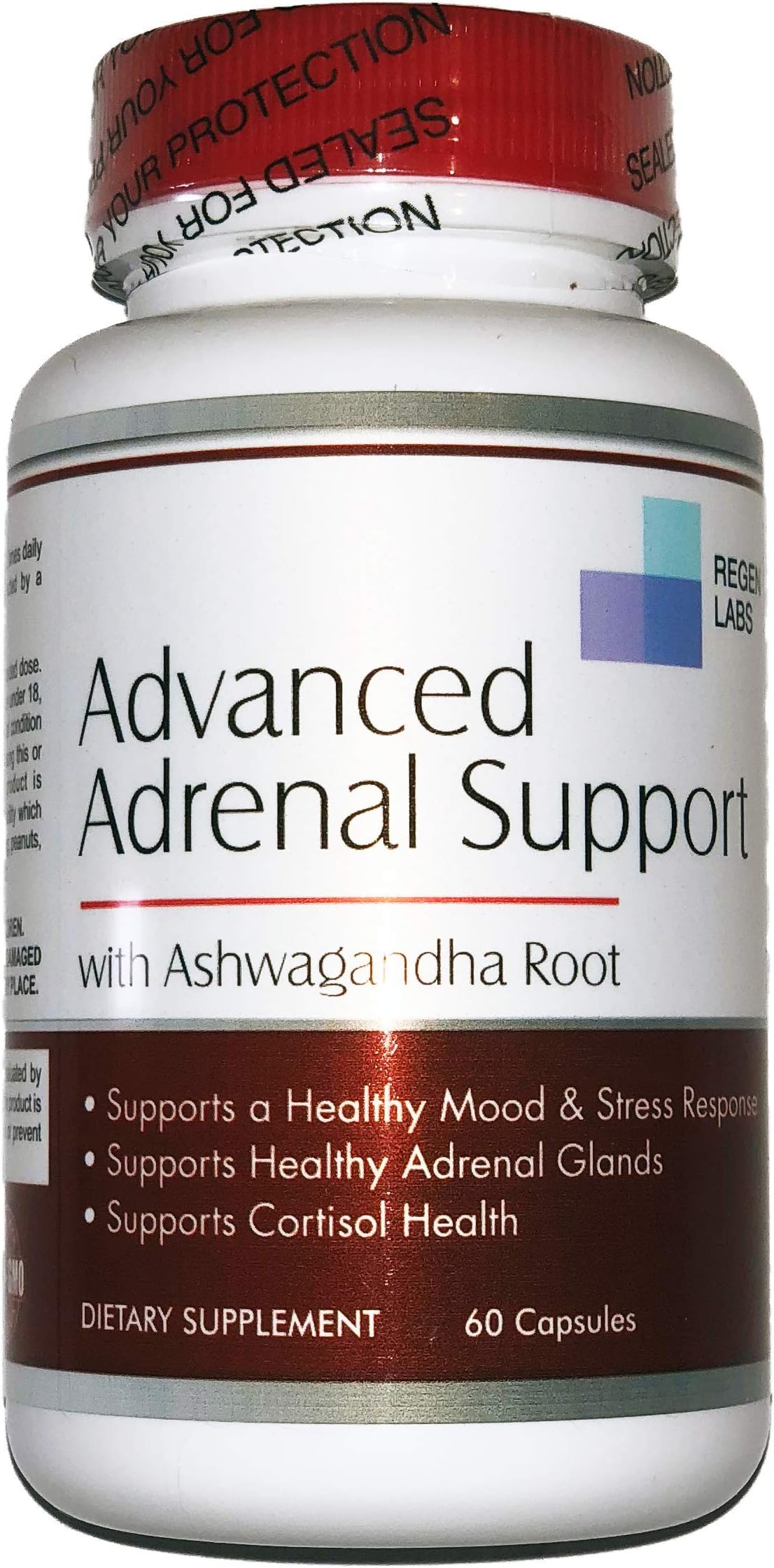 Fight Adrenal Fatigue. Advanced Adrenal Support Supplement with Ashwagandha Root, L-Tyrosine & BioPerine® [Potent Non-GMO Formula]