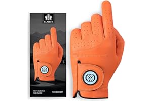 CLAPLEY GOLF CLAPLEY Men’s Golf Glove – Premium Cabretta Leather with Magnetic Ball Marker, Breathable Design, Good Elasticity, Precious Gift for Golfers, Super Soft Feel, Left and Right Hand, Secure Fit