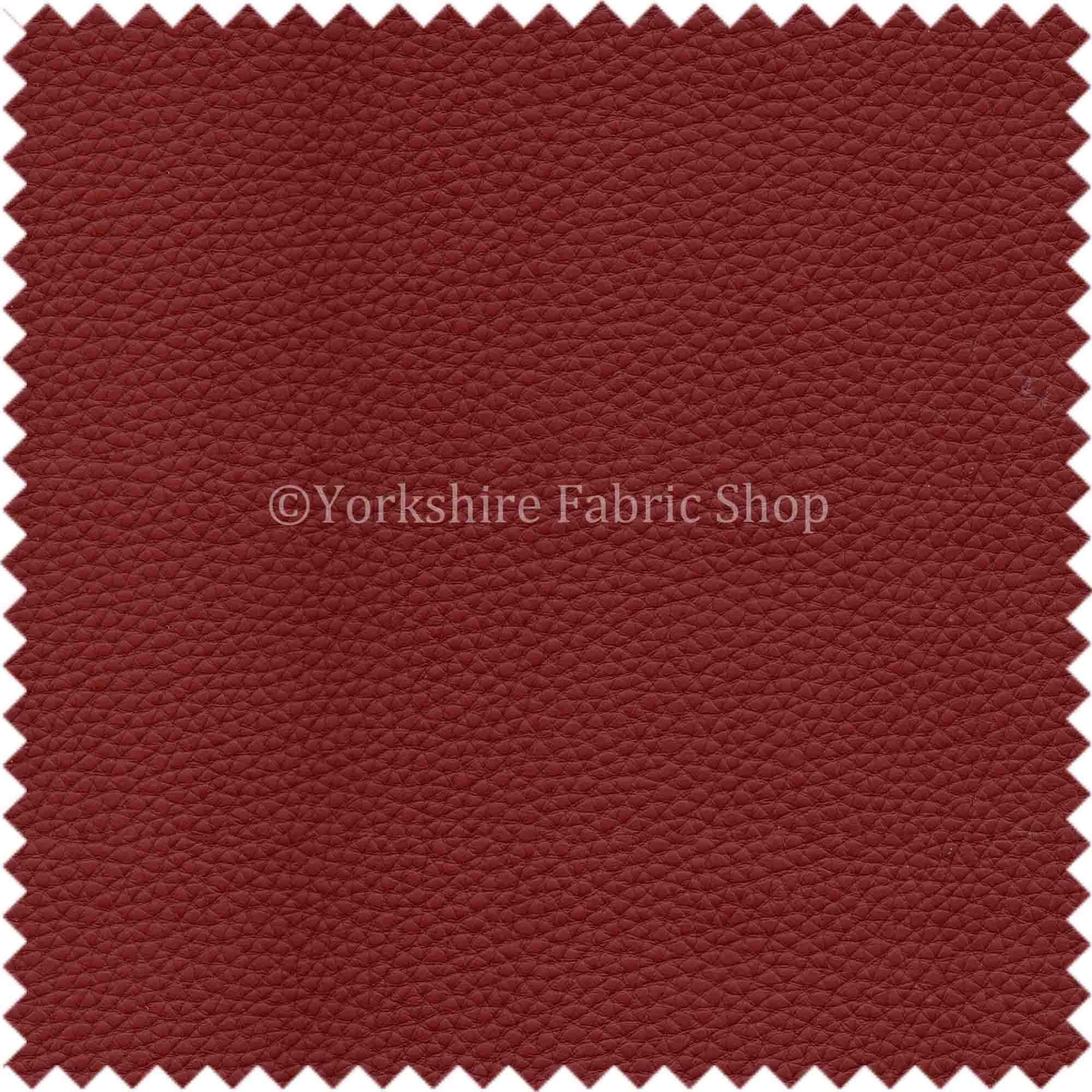 Recycled Eco Genuine Real Leather Hides Cuts Premium Material Upholstery Fabric - Deep Oxblood Red Colour - Not Cow Hides Leathers