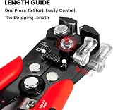 KAIWEETS 3 in 1 Wire Strippers Crimpers AWG 10-22 SK5 Cutter view 6