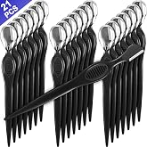 Mudder 21 Pcs Eyebrow Razor Face Trimmer Cover,Black | Facial Shaver for Women Makeup, Multipurpose Dermaplaning Tool with Safety Guard, Portable Peach Fuzz Remover