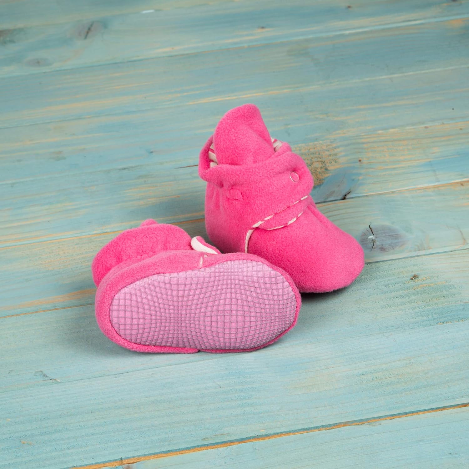  | Ella Bonna Mini Fleece Booties with Non Skid Bottom | Flexible | for Baby Boys Girls Toddlers | Boots