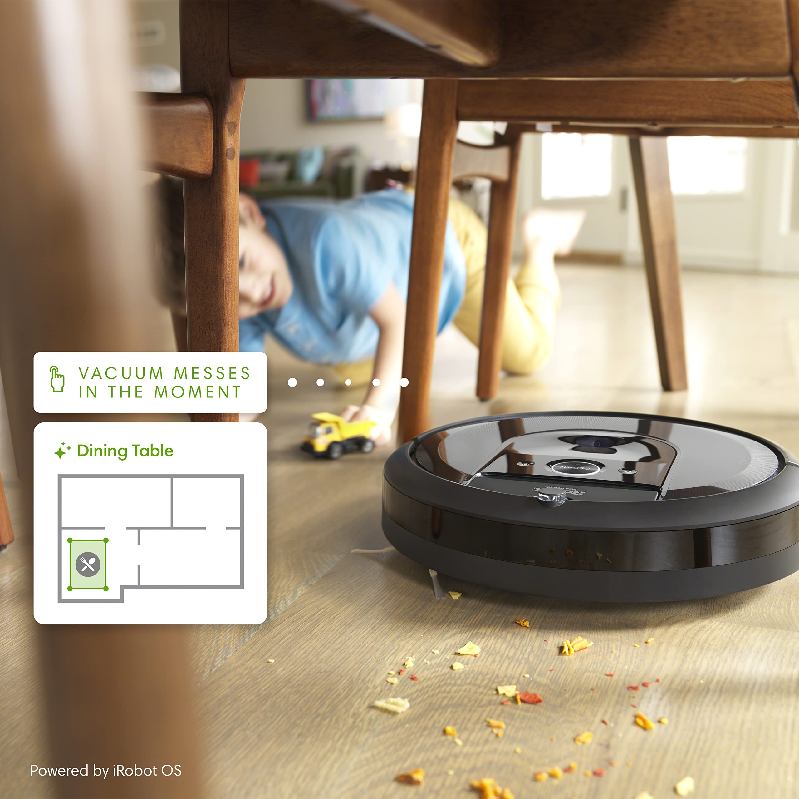 iRobot Roomba i7 (7150) Robot Vacuum- Wi-Fi Connected, Smart Mapping, Works with Alexa, Ideal for Pet Hair, Works with Clean Base - View 2