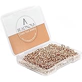 BEADNOVA 4mm Rose Gold Jump Rings for Jewelry Making Open Jump Rings for Keychains and Necklace Repair (300Pcs)