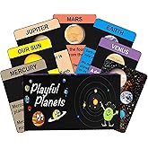 Playful Planets Classic Card Games for Kids - Educational Space Game Pack Age 4-8 - Old Maid, Go Fish, Bingo, Memory With A Planetary Twist! 10 Games in 1 Fun Pack! Updated Edition