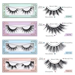 MAGEFY 12 Pairs False Eyelashes Fluffy Volume Long