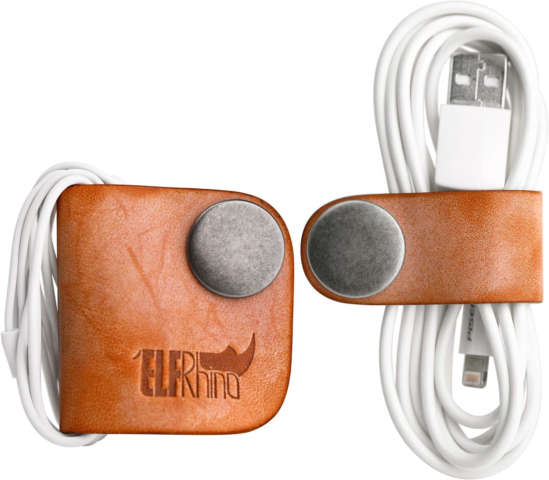 Genuine Leather Cord Organizer
