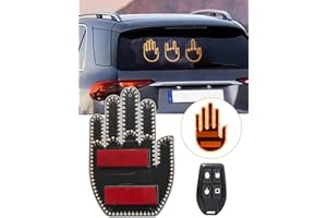 ALDST LED Finger Light for Car with Remote Hand Gesture Light for Road Rage Fun Accessories with 3 Modes Ideal Gift for Drivers