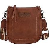 Wrangler Small Crossbody Bag for Women Western Shoulder Purse with Adjustable Strap