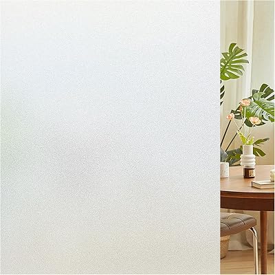 Lifetree Frosted Window Film Privacy 44.5×300 cm Non-Adhesive UV Blocker