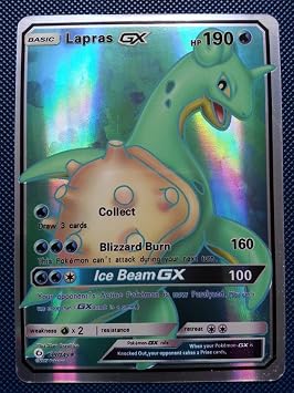 139 149 Lapras Gx Full Art Shiny Holo Flash Pokemon Card Holographic Orica Handmade Pokemon Card Pokemon Card Game Amazon Co Uk Toys Games