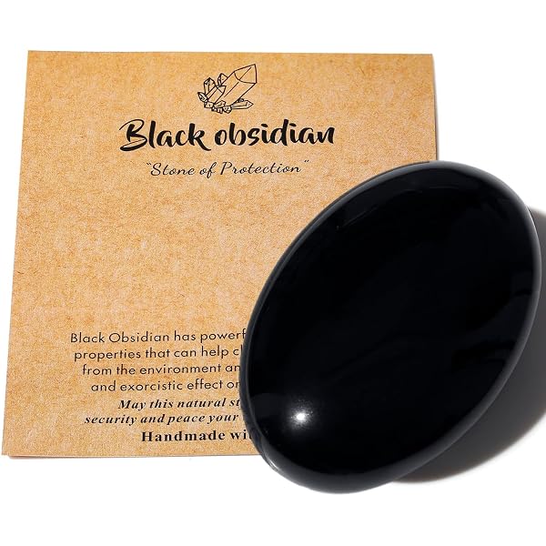 Namzi Piedras De Preocupación De Roca De Obsidiana Negra Para Niños