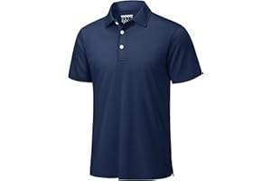 TACVASEN Mens Golf Shirt Dry Fit Mens Polo Shirts Short Sleeve Performance Golf Polos for Men with Collar Work Shirts