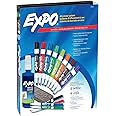 EXPO 80054 Low-Odor Dry Erase Marker Eraser & Cleaner Chisel/Fine 12/Set