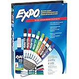 EXPO 80054 Low-Odor Dry Erase Markers, Chisel Tip, Assorted Colors, 15-Piece Set