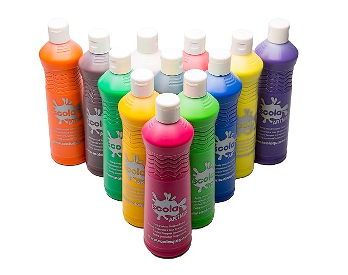 Scola Artmix Ready Mix Coloured Paint 12 x 600m (Pack of 12)