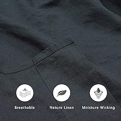 GHUIPRO 100% Linen Sheets Twin Size, Natural French