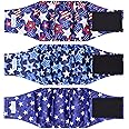 Paw Legend Washable Dogs Diapers Male Dog Belly Bands for Male Dogs Diapers Reusable Puppy & Doggie Diapers Male (3 Pack, Large)