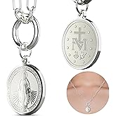 Miraculous Medal - Virgin Mary Necklace - Paperclip Necklace for Women - Family Owned Brand - Made in USA - Stainless Steel Chain - Tarnish Free Gold Jewelry