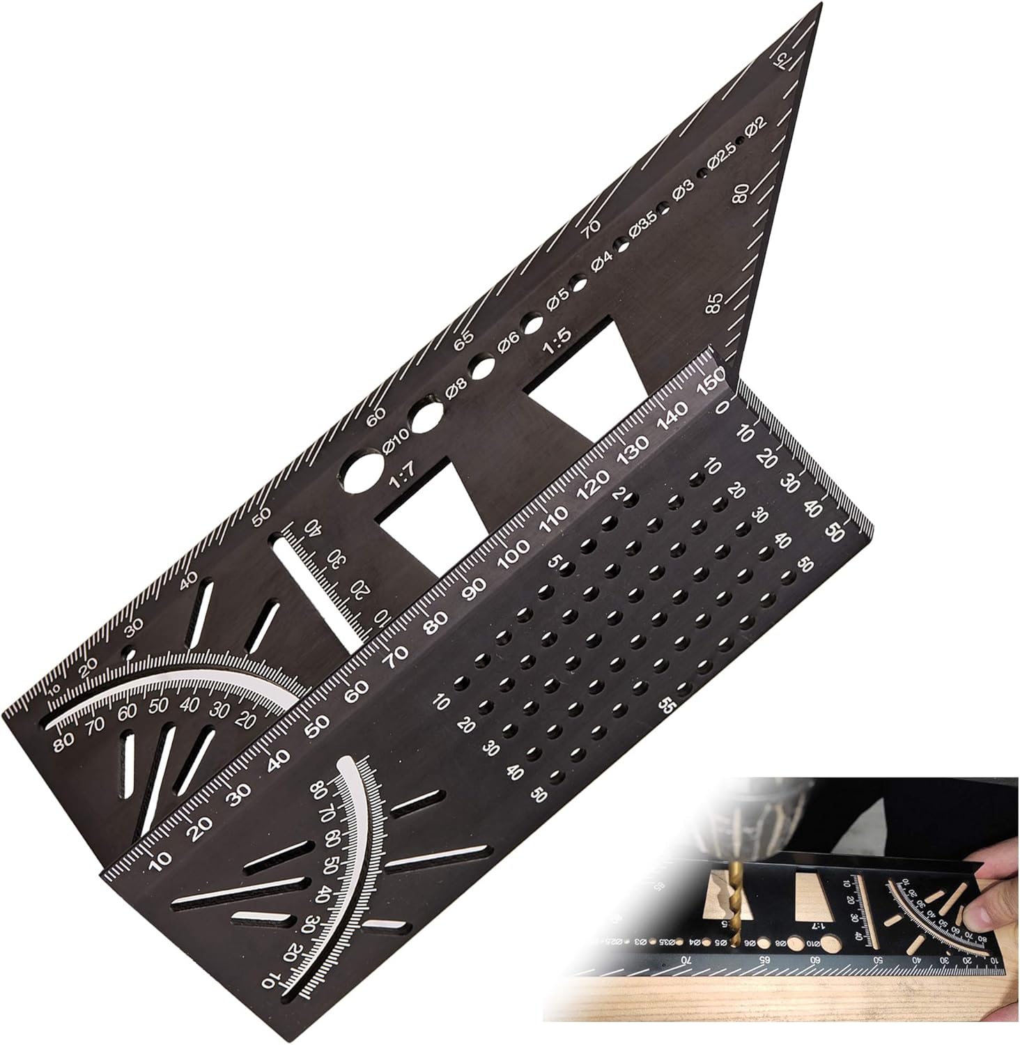 Online Retailers 3d Mitre Angle Ruler 45 90 Degree Woodworking Tools Aluminum Alloy T Shape Carpenters Square Angle Measurement Tool Diy Tools Quality Product Kingpneus Com