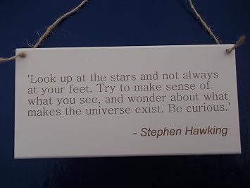 Amazonde Lindenwood Signs Stephen Hawking Zitat Gedenktafel Look