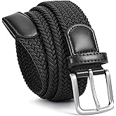 BELTROAD Elastic Braided Belt Men - Multicolored Woven Belt for Golf Work Casual, Stretch Comfort for Jeans Pant Shorts