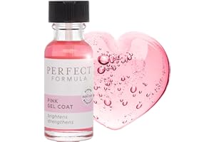 Perfect Formula Pink Gel Coat - Nail Strengthener and Strengthening Polish for Women, Extra Strong Nail Hardener, Keratin Treatment for Damaged Fingernails