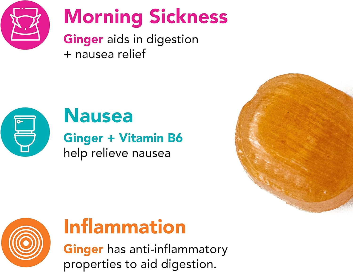 Pink Stork Morning Sickness Bundle: Nausea Relief Candy with Prenatal Vitamins + Ginger Tea + Vitamin B Complex + Probiotics, Women-Owned: Health & Personal Care
