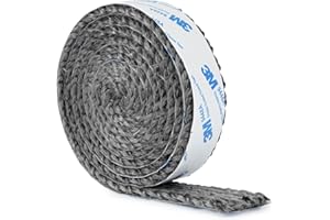 Stanbroil Stove Gasket Tape, 1" Width, 1/8" Thick 72" Length Self Adhesive Flat Gasket for Stoves and Fireplaces, High Temperature Fiberglass Gasket Tape