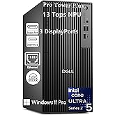 Dell Pro Tower Plus QBT1250 Desktop, Intel 14-Cores Ultra 5, Windows 11 Pro | 8GB DDR5, 512GB SSD, Triple 4K Monitor Support, 2 Type-C, DVD, 13 TOPS NPU, Business AI Tower for Professionals &amp; Power User