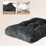 EHEYCIGA Fluffy Small Dog Crate Bed Calming Anti Anxiety Plush Mat 60x45x7.5cm view 2