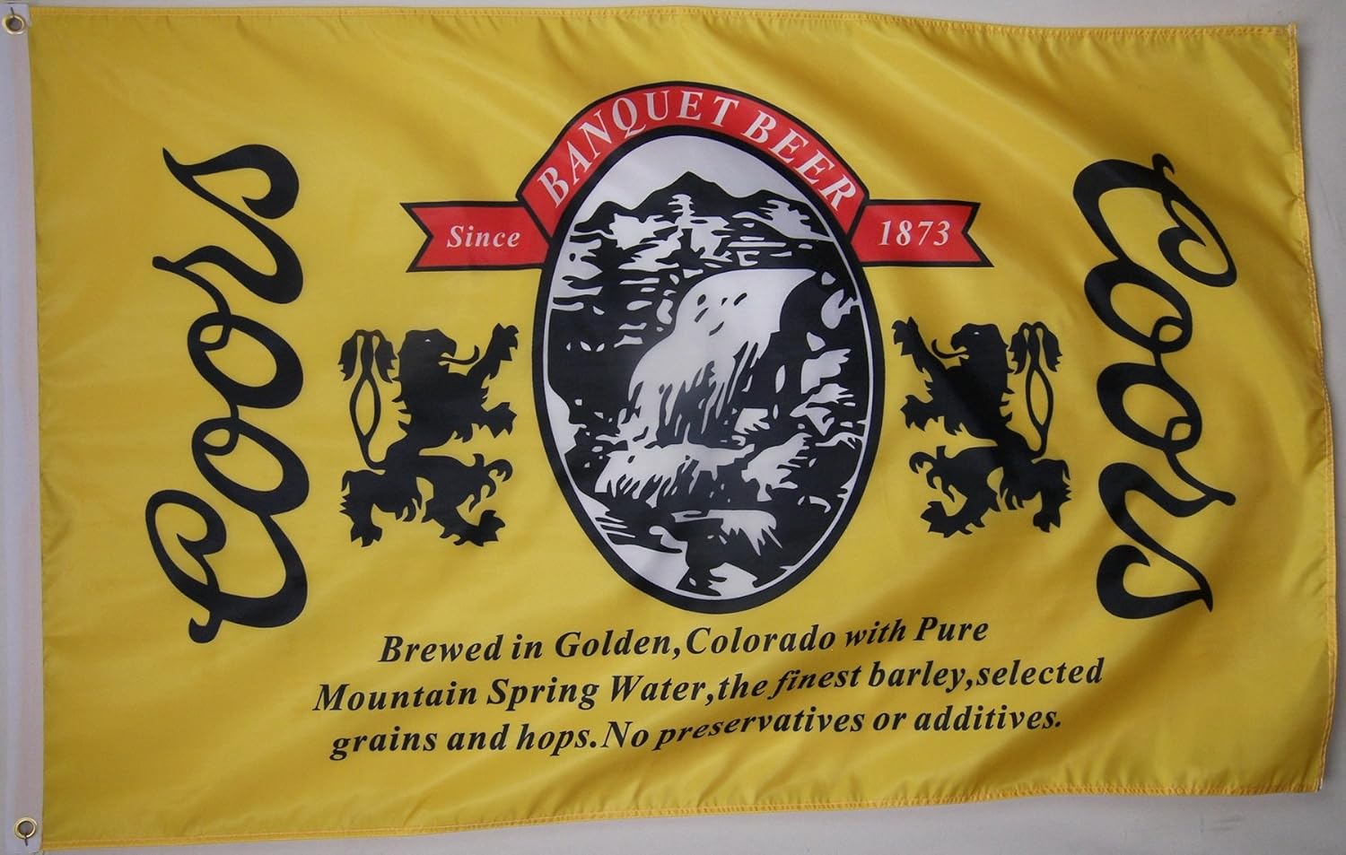 Coors The Banquet Beer Flag 3' X 5' Deluxe Indoor Outdoor