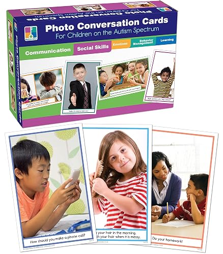 Key Education Photo Conversation Cards—Social Emotional Flash Cards For