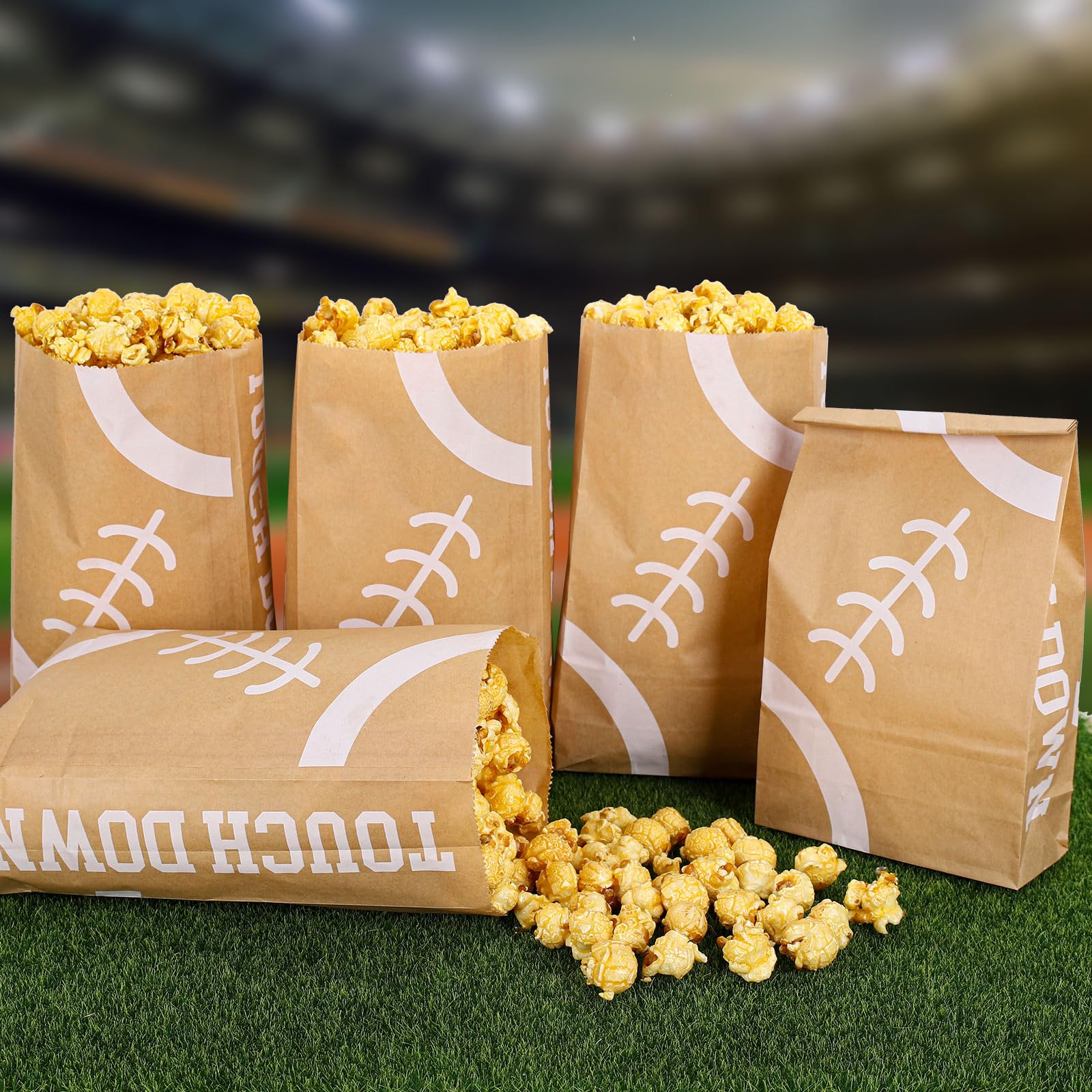 Football Popcorn Bags