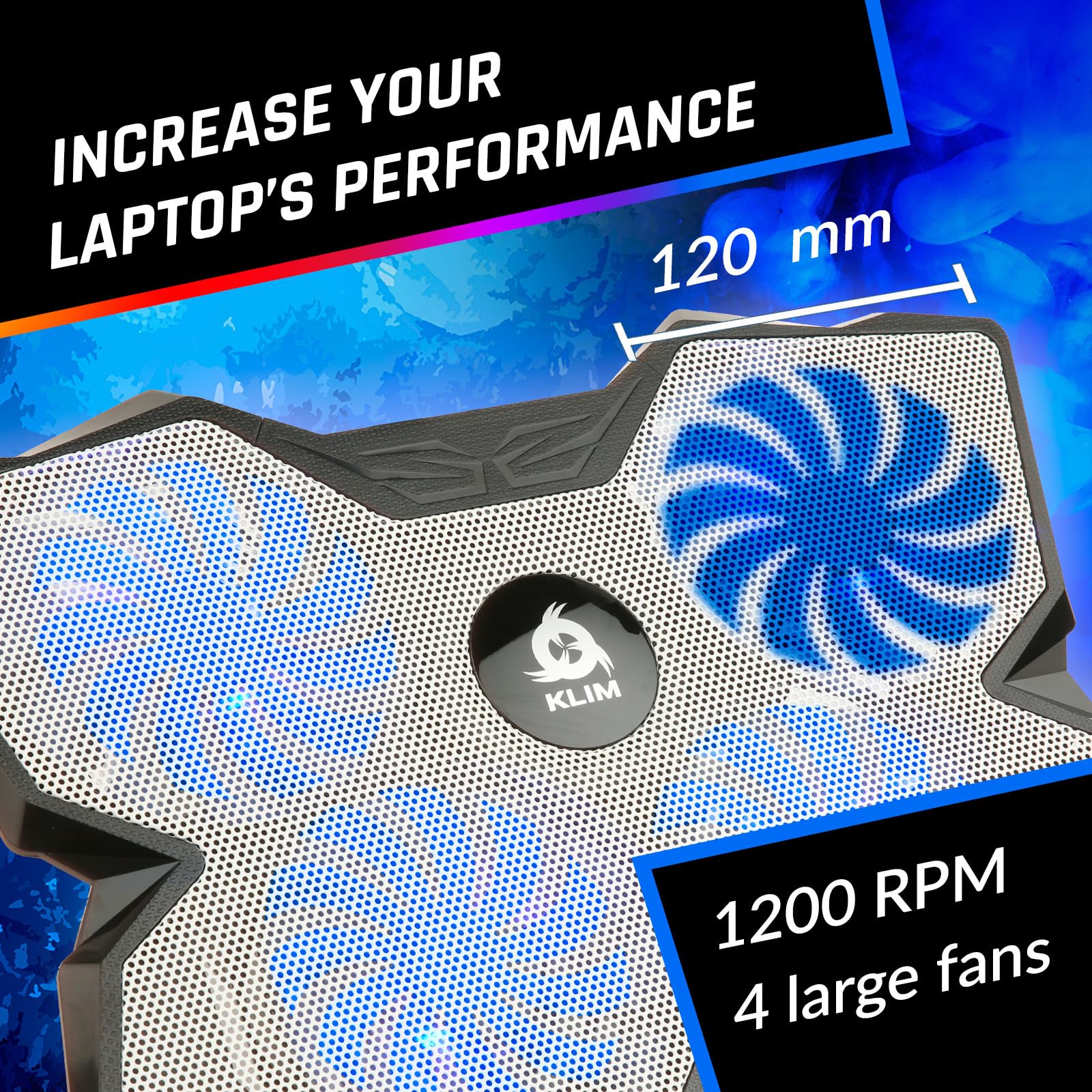 Klim Wind Laptop Cooling Pad Compatibility With Various Laptop Sizes From 11 To 17 Inches